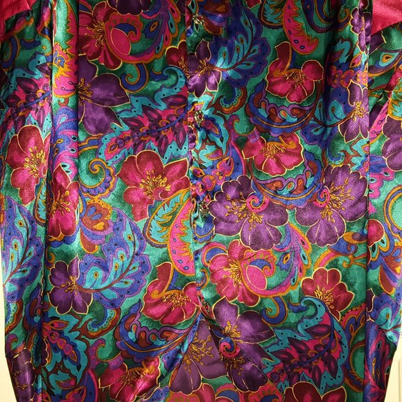 Victoria's Secret Gold Label Long Sleeve Nightshirt (80's).Sz P/S Valent… - Picture 4 of 10